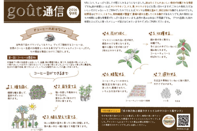 boulangerie gout（ブーランジュリーグウ)gout通信9月号